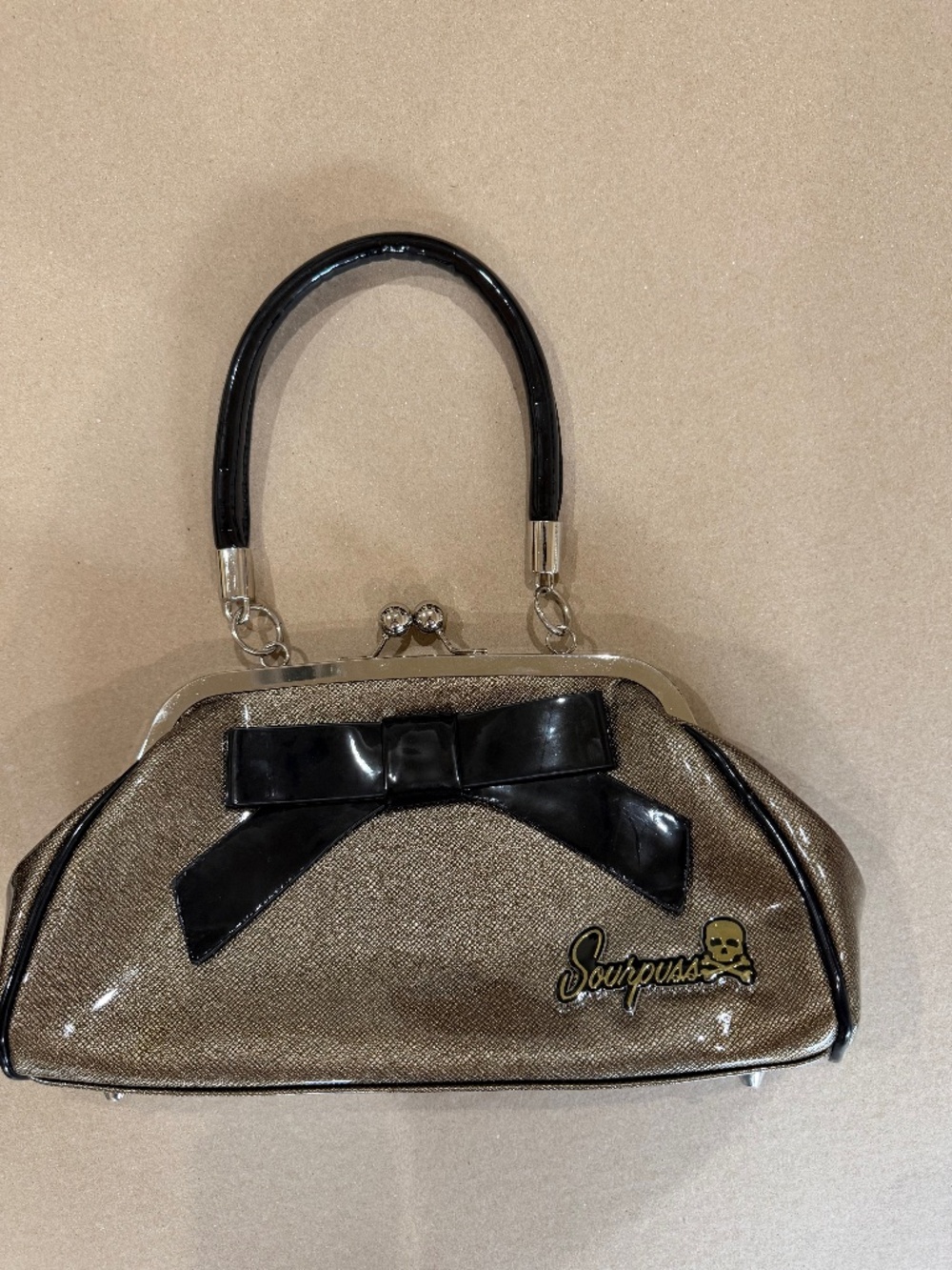 Sourpuss Kiss Lock Handbag